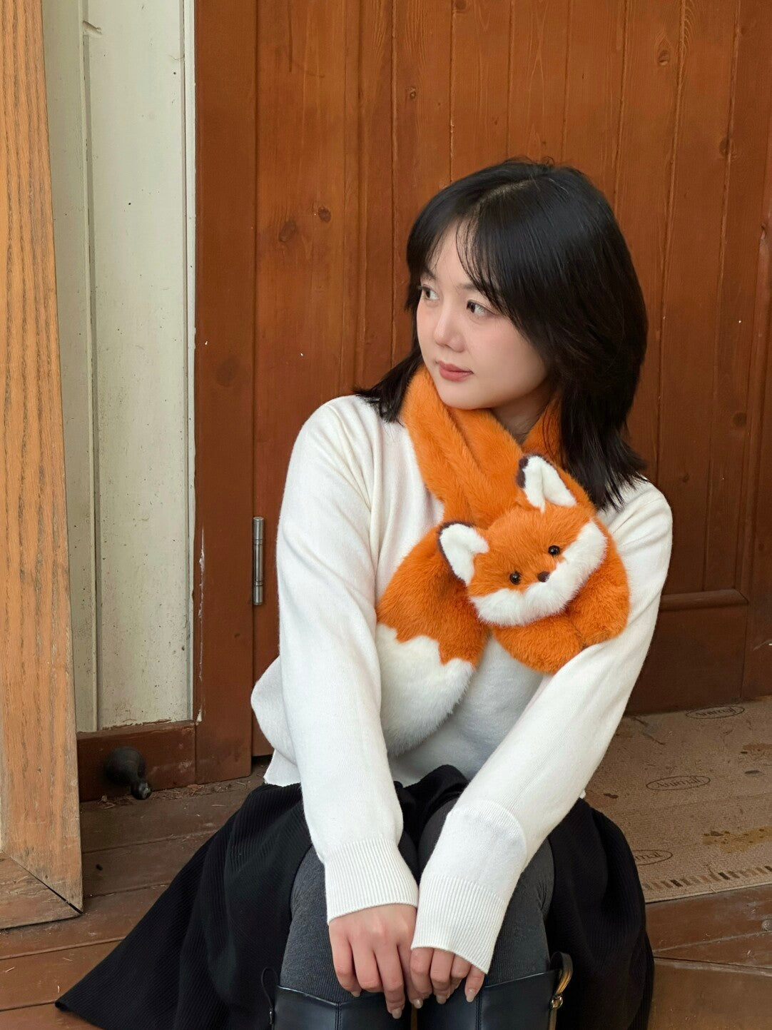 The Original Dax Love™ Plush Fox Scarf